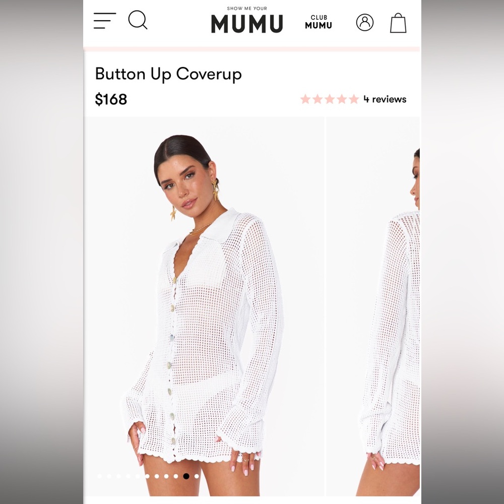 Show Me Your MuMu White Swim Coverup